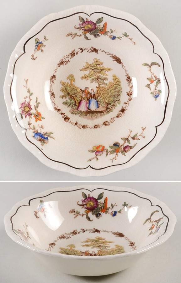Watteau Multicolor Coupe Cereal Bowl by Mason's-1