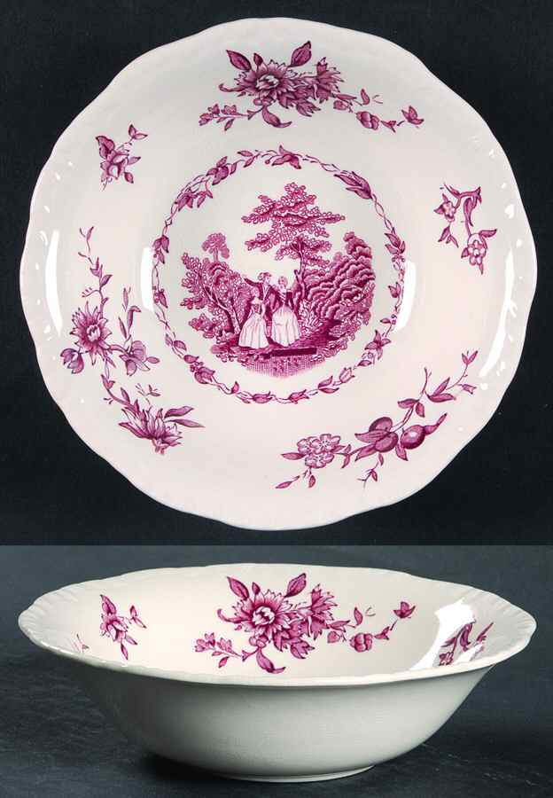 Watteau Mulberry Coupe Cereal Bowl by Mason's-1