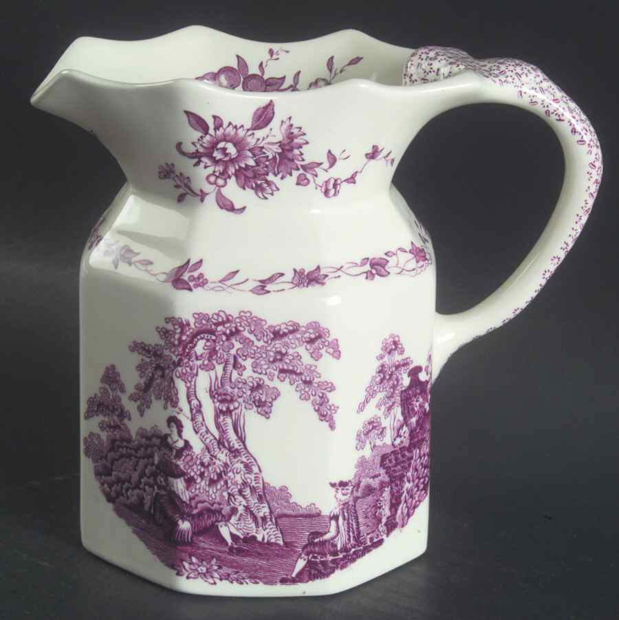 Watteau Mulberry 32 Oz Fenton Jug by Mason's-1