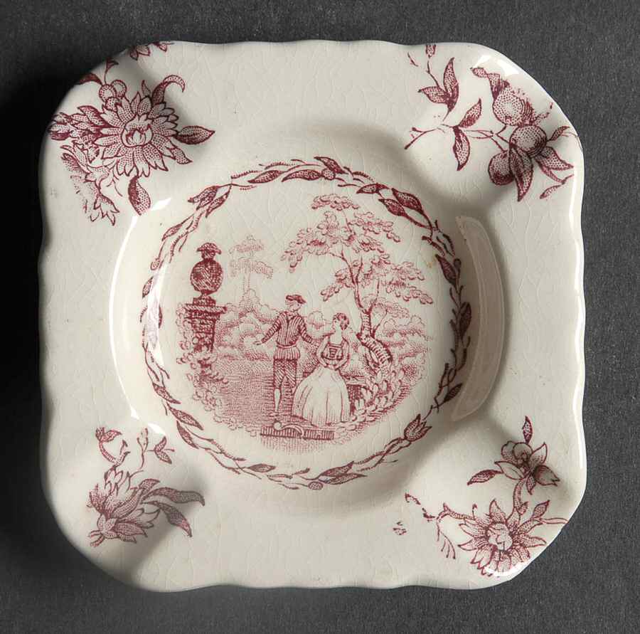 Watteau Mulberry Small Ashtray by Mason's-1