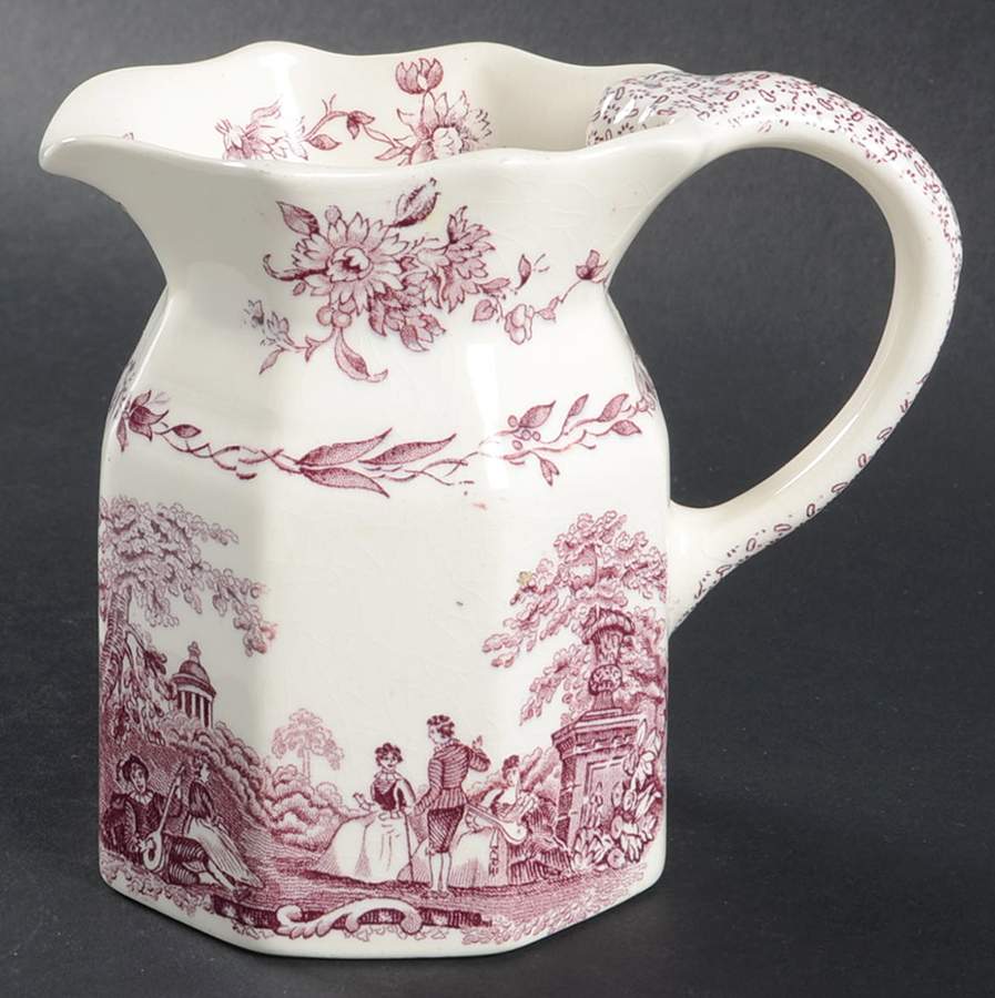 Watteau Mulberry 12 Oz Fenton Jug by Mason's-1