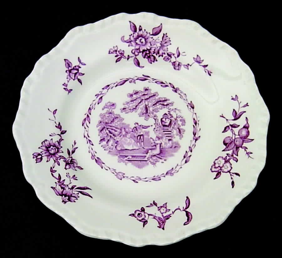 Watteau Pink Bread & Butter Plate by Mason's-1