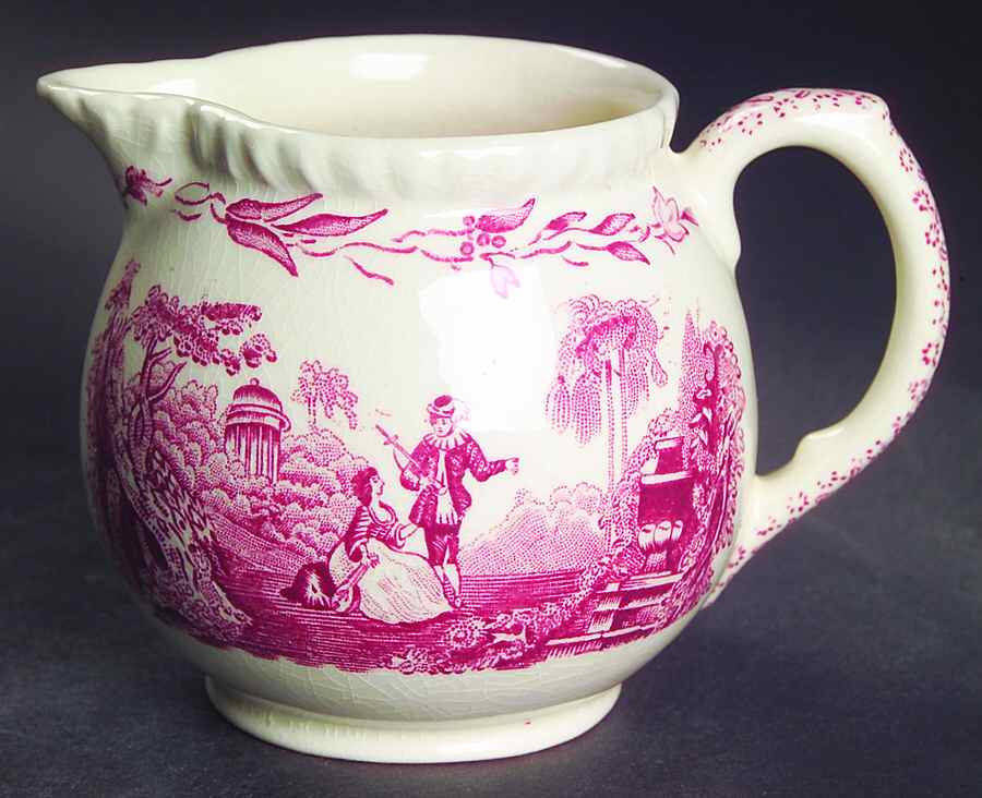 Watteau Pink Creamer by Mason's-1