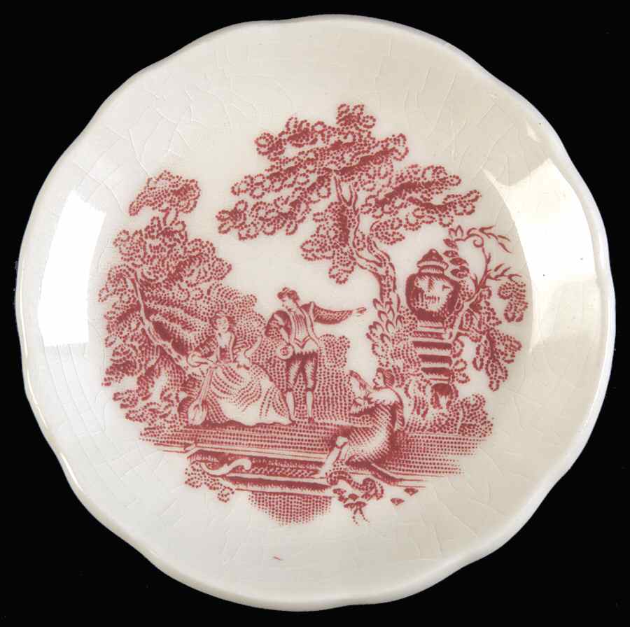 Watteau Pink Butter Pat by Mason's-1