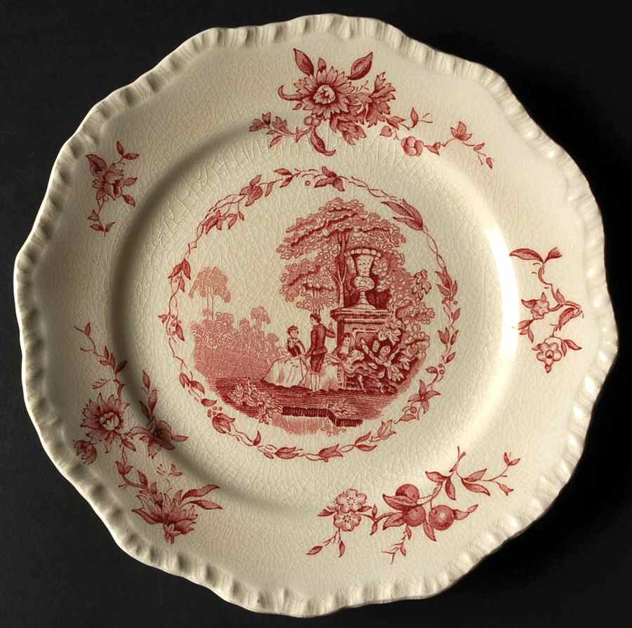 Watteau Pink Salad Plate by Mason's-1