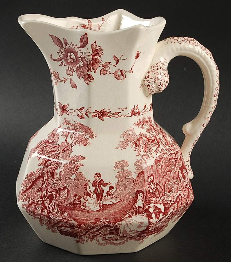 Watteau Pink 32 Oz Hydra Jug by Mason's-1