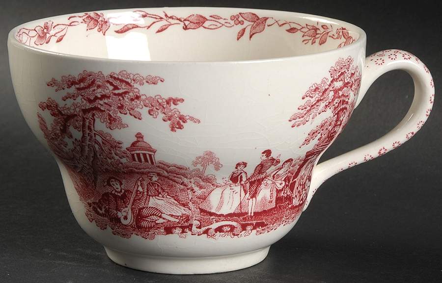Watteau Pink Breakfast Cup by Mason's-1