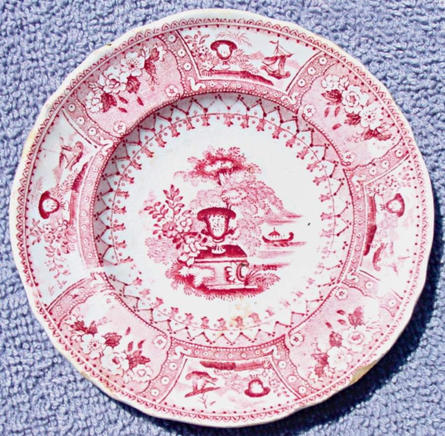 Canova Pink Saucer by T J & J Mayer (England)-1