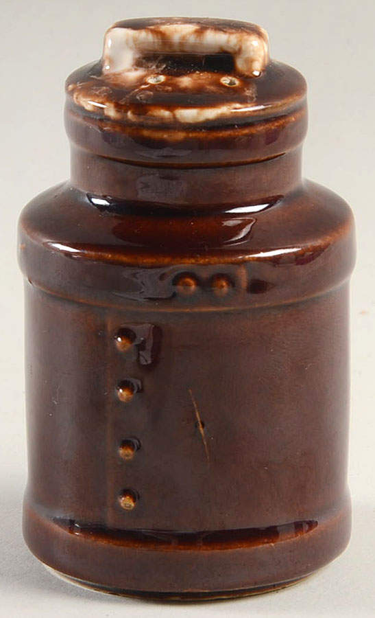 Brown Drip Pepper Shaker by Nelson McCoy-1