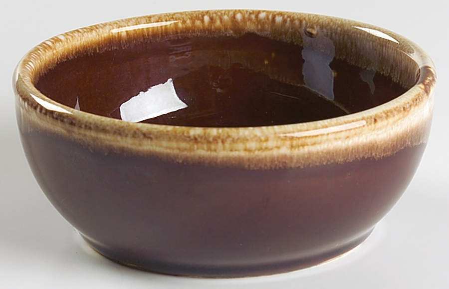 Brown Drip Fruit/Dessert (Sauce) Bowl by Nelson McCoy-1