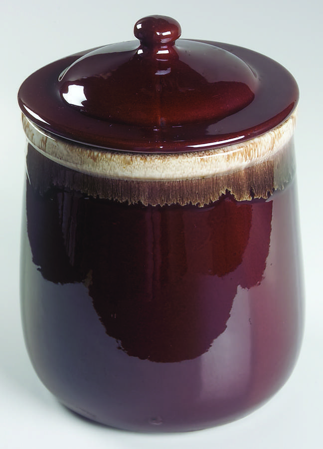 Brown Drip Extra Large Canister & Lid by Nelson McCoy-1