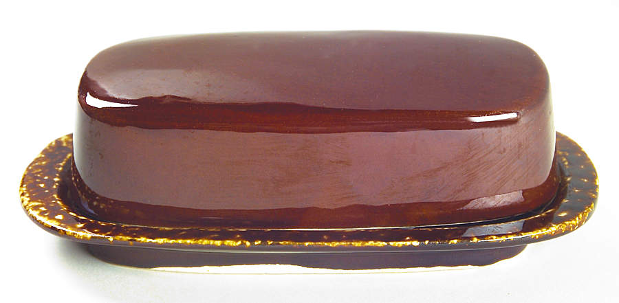 Brown Drip 1/4 Lb Covered Butter by Nelson McCoy-1