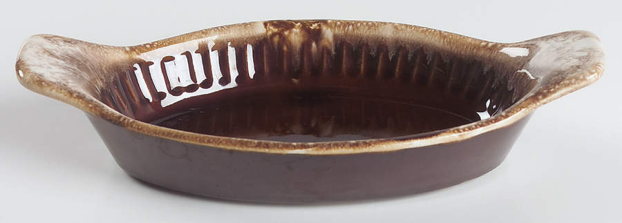 Brown Drip 8" Augratin by Nelson McCoy-1