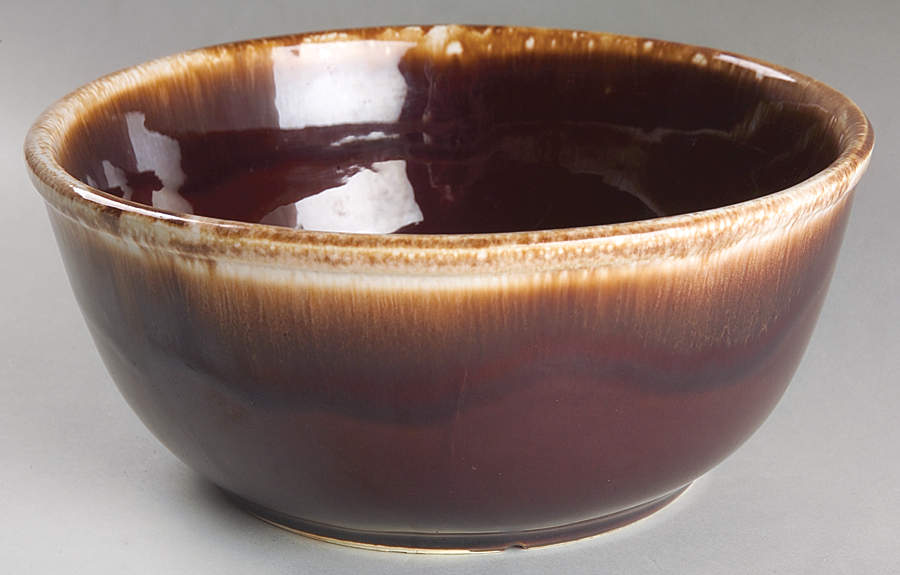 Brown Drip 8" Mixing Bowl by Nelson McCoy-1
