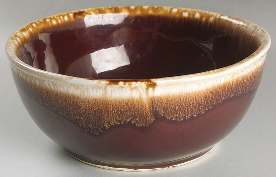 Brown Drip 7" Mixing Bowl by Nelson McCoy-1