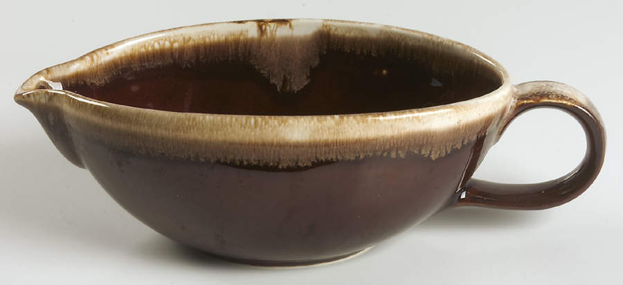 Brown Drip Gravy Boat by Nelson McCoy-1