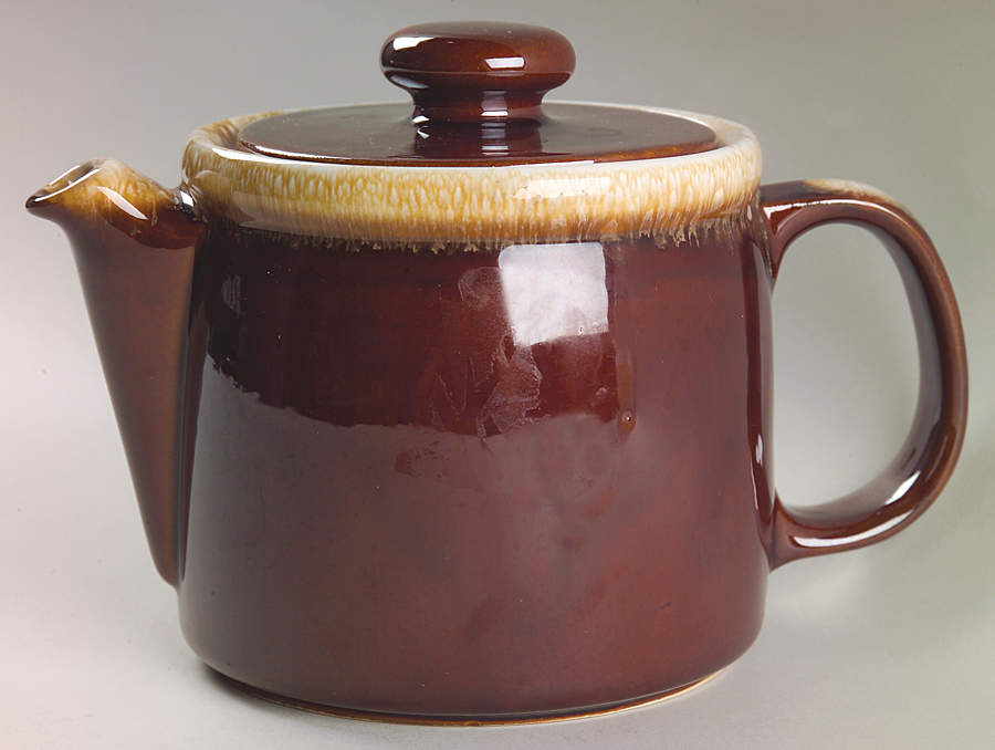 Brown Drip Teapot & Lid by Nelson McCoy-1
