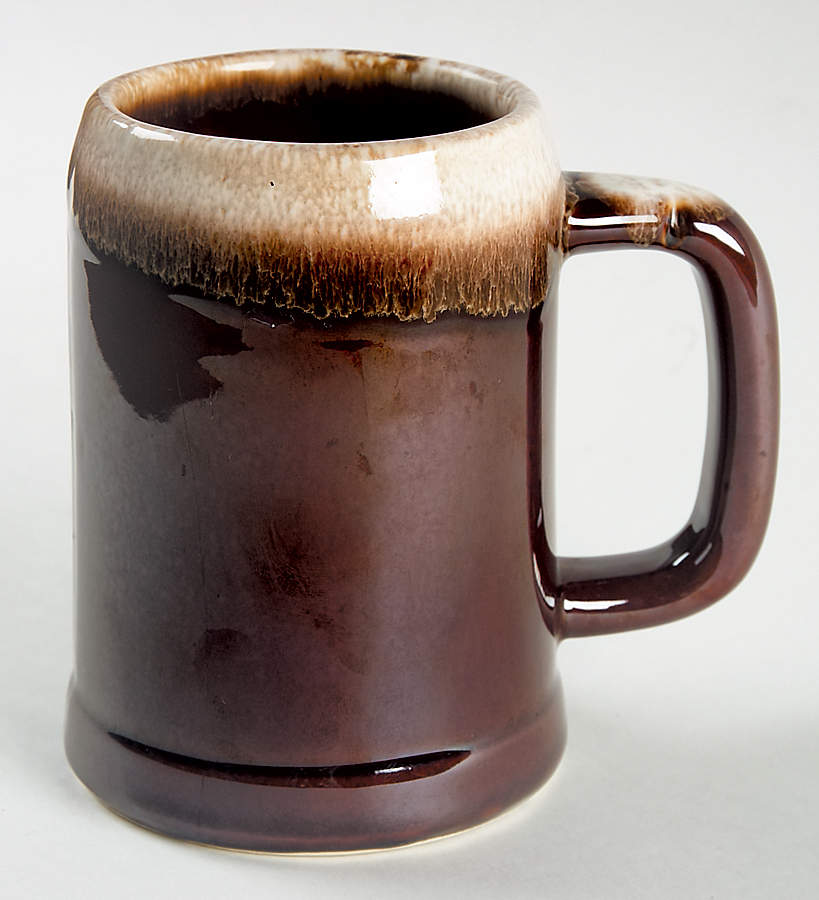 Brown Drip Tankard by Nelson McCoy-1