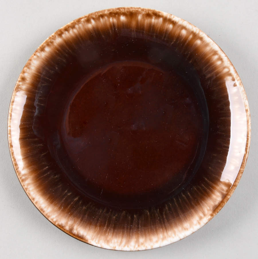 Brown Drip Bread & Butter Plate by Nelson McCoy-1