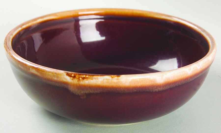 Brown Drip Coupe Cereal Bowl by Nelson McCoy-1