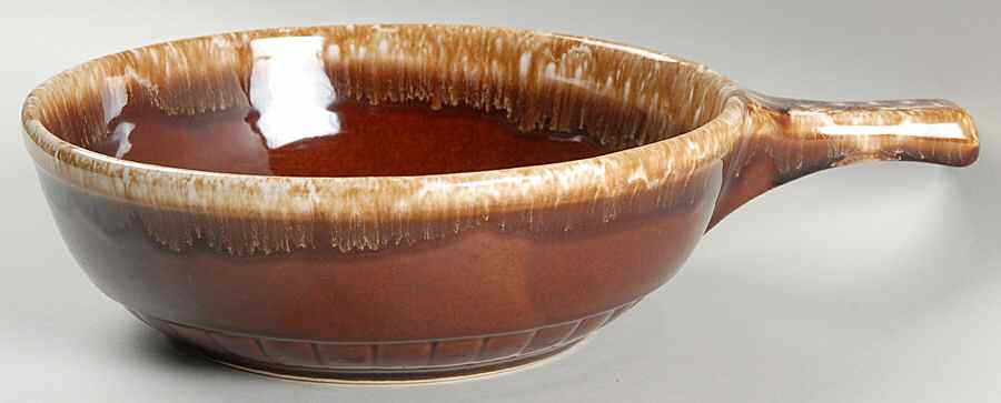Brown Drip 8" Round Open Casserole by Nelson McCoy-1