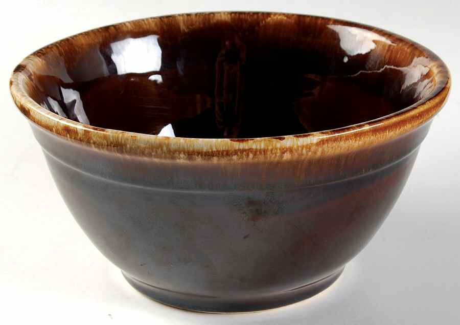 Brown Drip 8" Mixing Bowl by Nelson McCoy-1