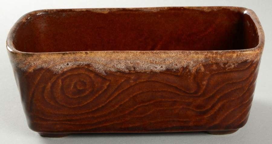 Brown Drip 3" Planter by Nelson McCoy-1