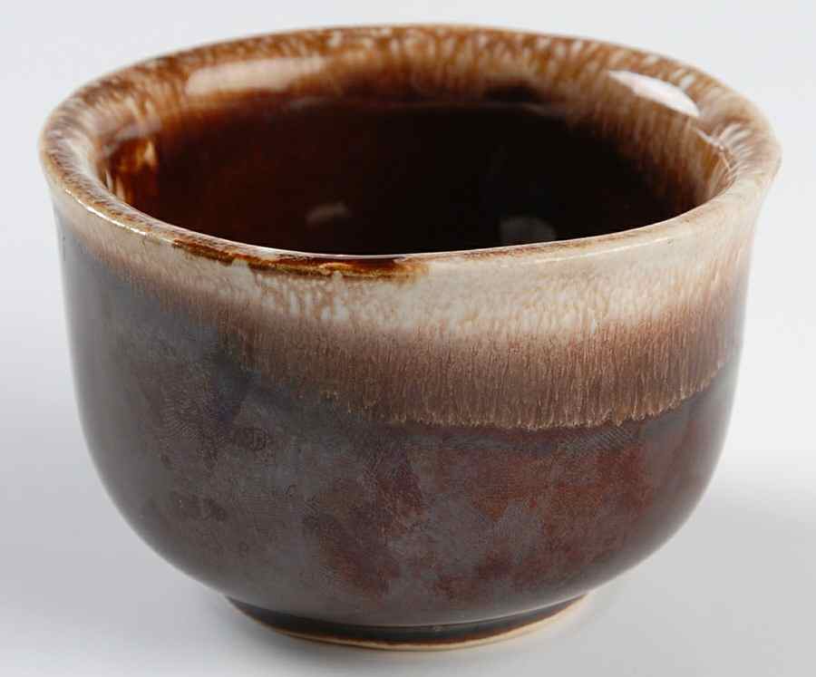 Brown Drip Custard Cup by Nelson McCoy-1