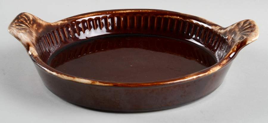 Brown Drip 10" Quiche by Nelson McCoy-1