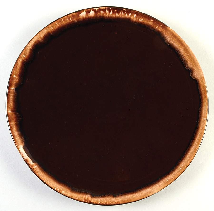 Brown Drip 13" Chop Plate (Round Platter) by Nelson McCoy-1