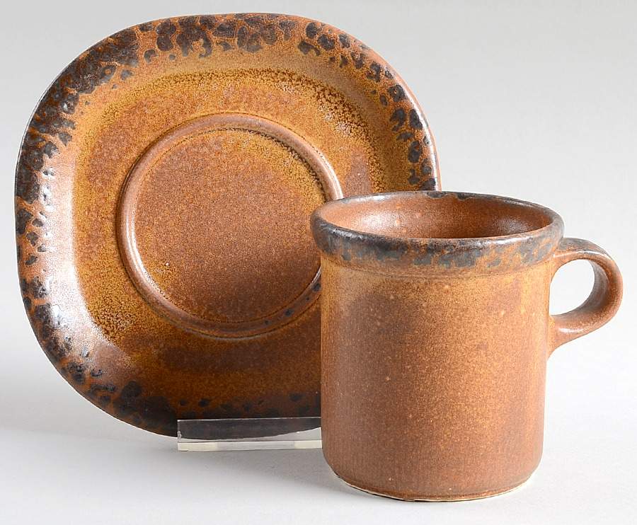 Canyon Flat Cup & Saucer Set by Nelson McCoy-1