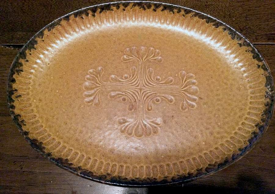 Canyon 13" Oval Serving Platter by Nelson McCoy-1