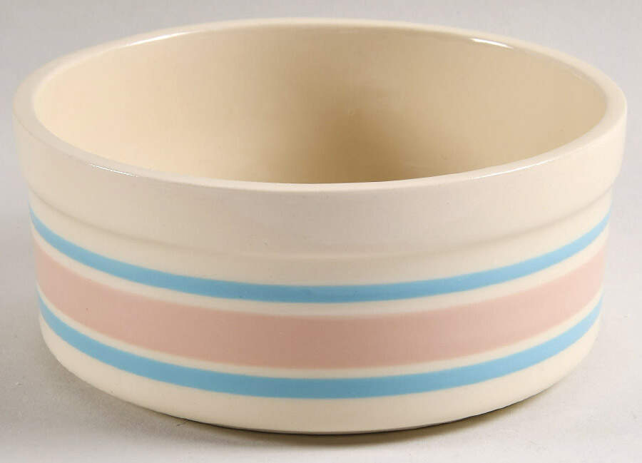 Pink & Blue Stripes Pet Bowl by Nelson McCoy-1