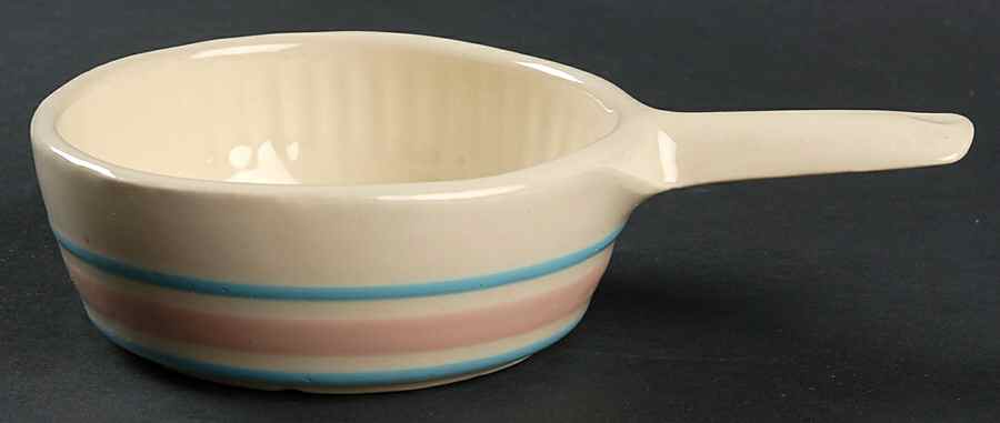 Pink & Blue Stripes Open Individual Casserole by Nelson McCoy-1