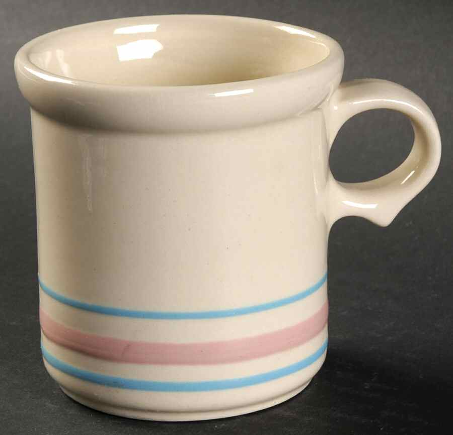 Pink & Blue Stripes Mug by Nelson McCoy-1