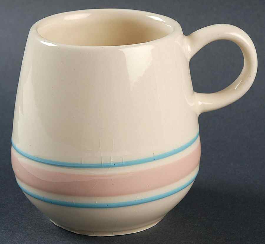 Pink & Blue Stripes Mug by Nelson McCoy-1