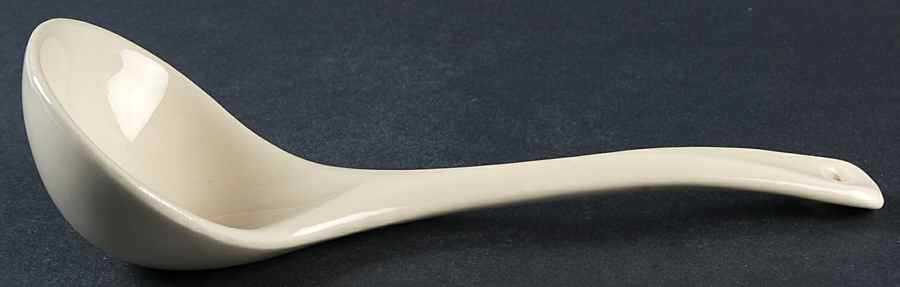 Pink & Blue Stripes Tureen Ladle by Nelson McCoy-1