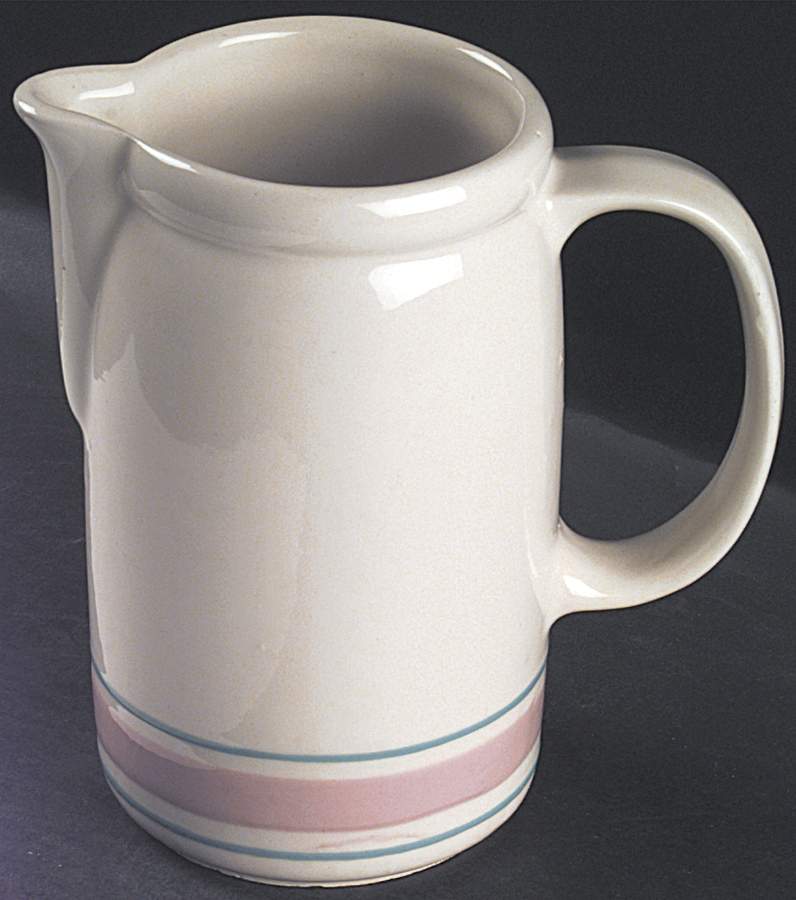 Pink & Blue Stripes 32 Oz Pitcher by Nelson McCoy-1