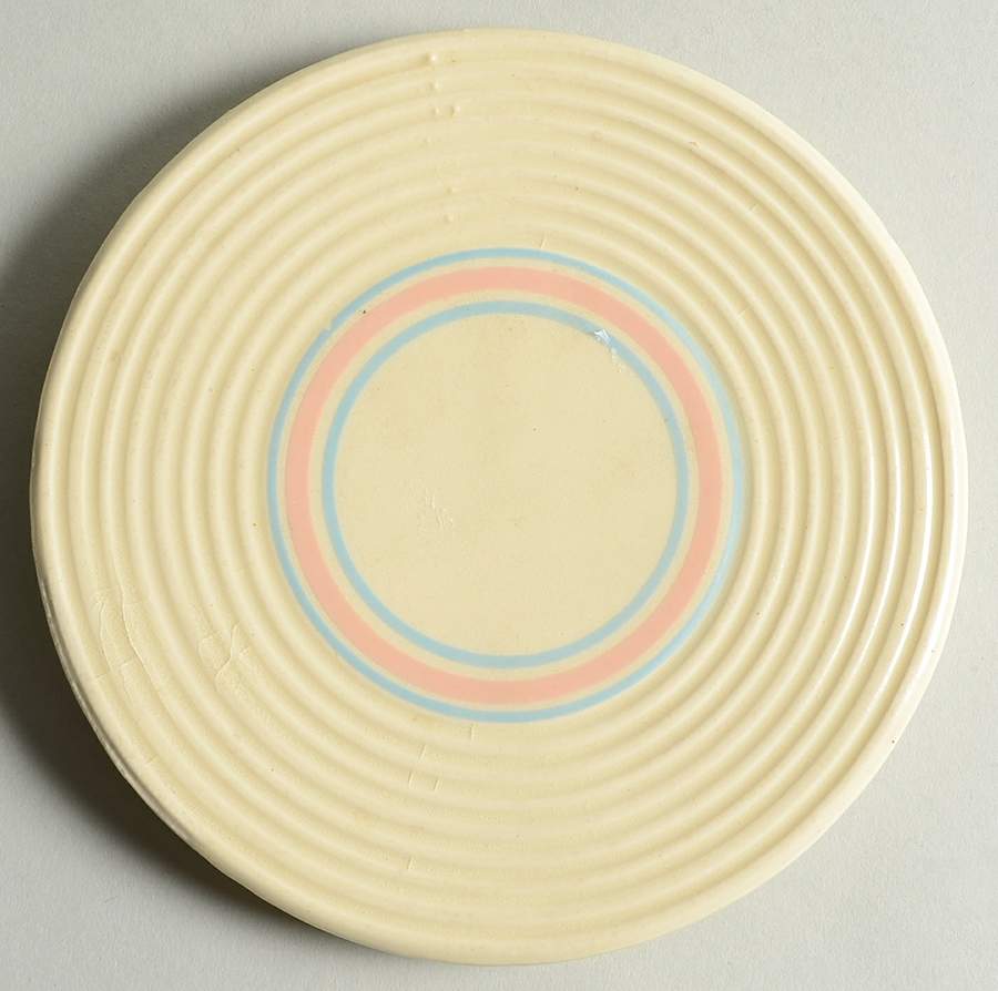Pink & Blue Stripes Trivet by Nelson McCoy-1