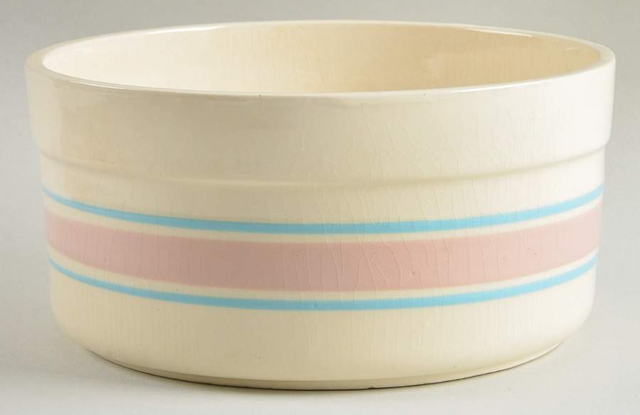 Pink & Blue Stripes Pet Bowl by Nelson McCoy-1