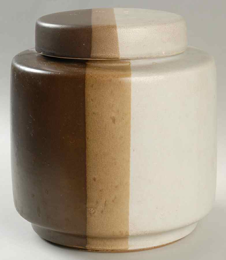 Sandstone Large Canister & Lid by Nelson McCoy-1