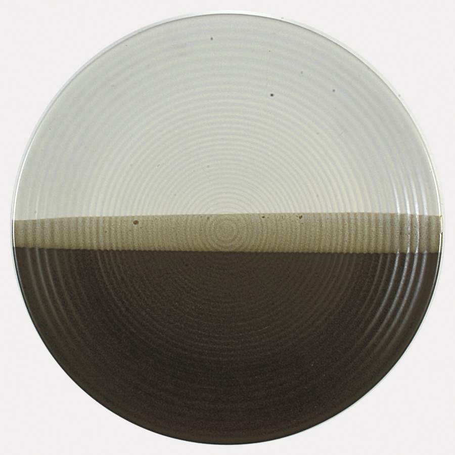 Sandstone 12" Chop Plate (Round Platter) by Nelson McCoy-1