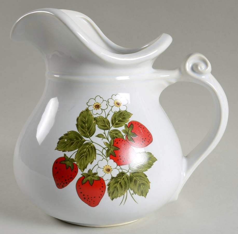 Strawberry Country 40 Oz Pitcher Oz (For Bowl Set) by Nelson McCoy-1