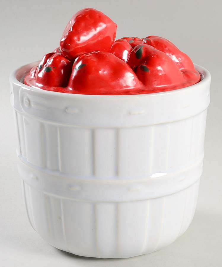 Strawberry Country Cookie Jar & Lid by Nelson McCoy-1