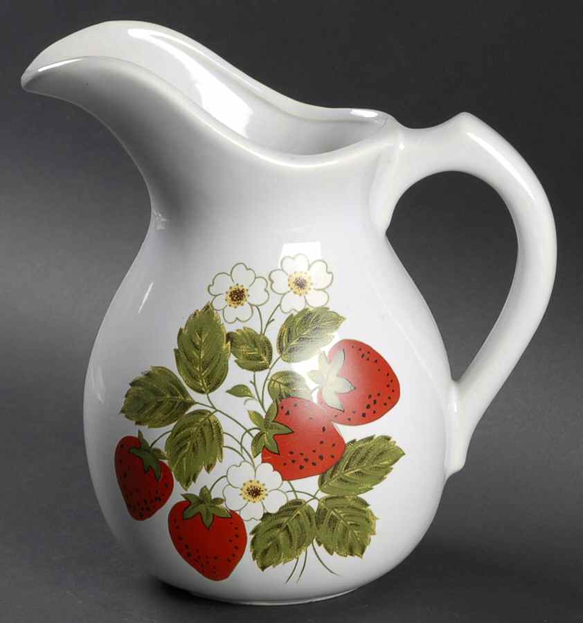 Strawberry Country 64 Oz Pitcher (For Bowl Set) by Nelson McCoy-1
