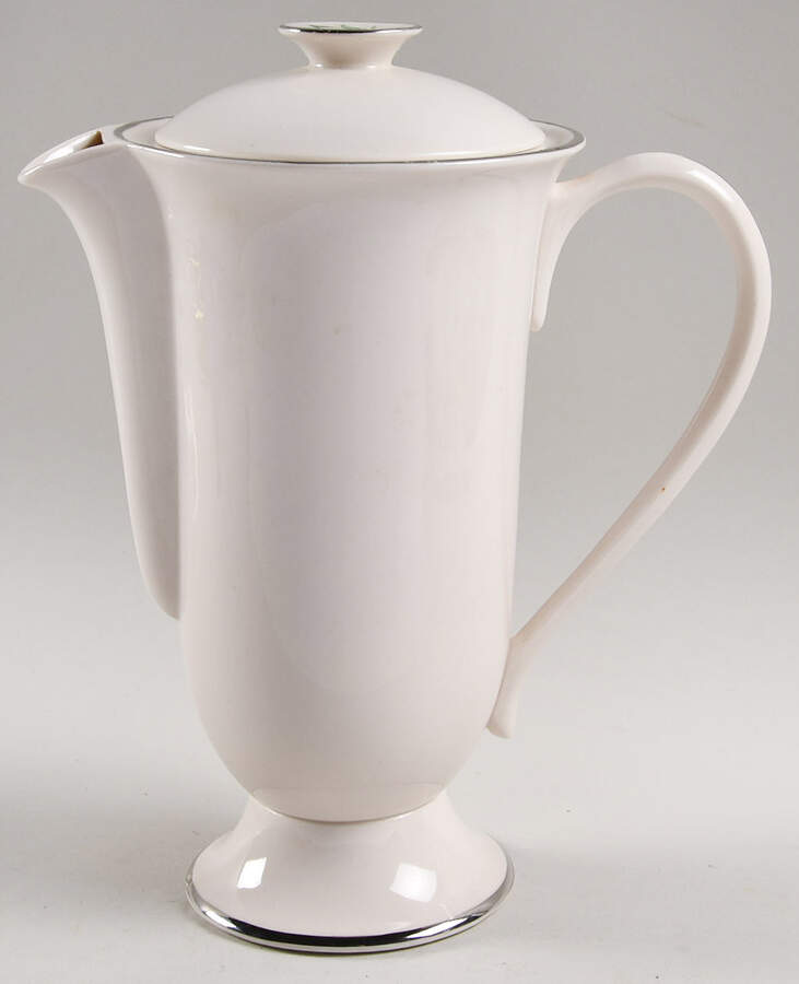 White Rose Coffee Pot & Lid by Manchester-1