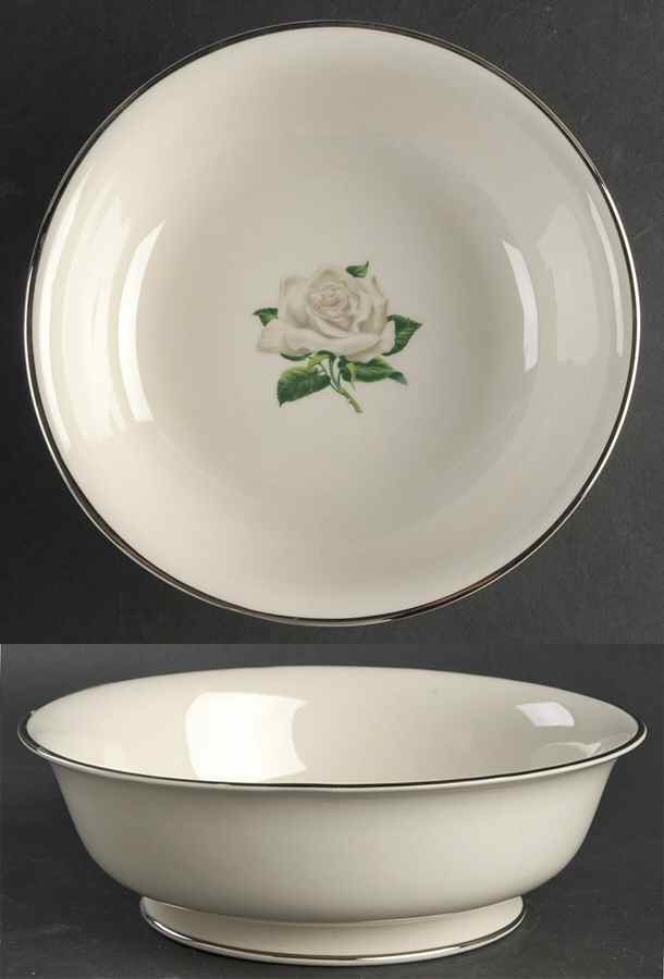 White Rose 8" Round Vegetable Bowl by Manchester-1