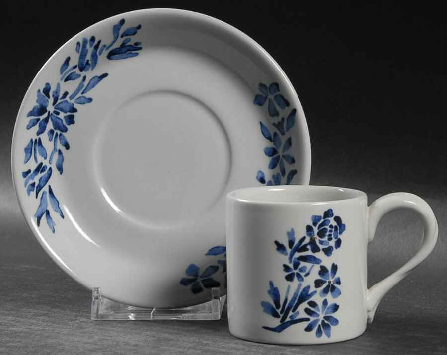 Stampino Flat Demitasse Cup & Saucer Set by Mancioli-1