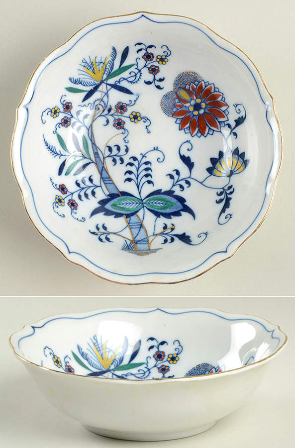 Blue Danube (Pat #99183) Coupe Cereal Bowl by Mascot (Japan)-1