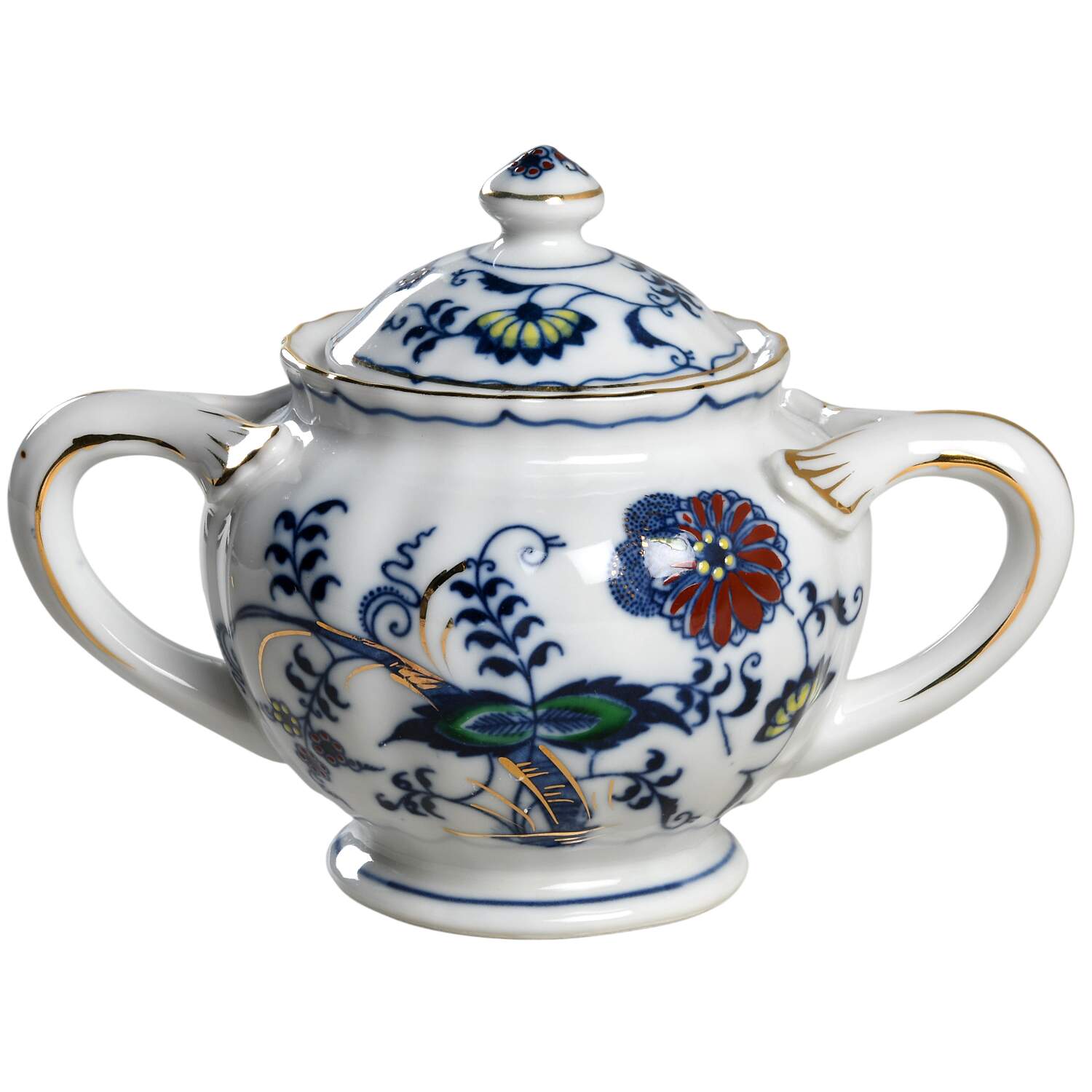 Blue Danube (Pat #99183) Sugar Bowl & Lid by Mascot (Japan)-1